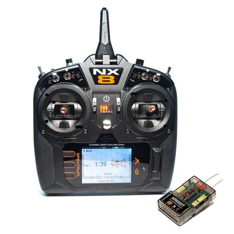 Spektrum NX8 8-Channel DSMX Transmitter with AR8020T Telemetry Receiver for Transmitters 1 Spektrum NX8 8-Channel DSMX Transmitter with AR8020T Telemetry Receiver for Transmitters