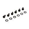 Spektrum Socket Head Metal Gear Servo Screws & Washers (6) for Transmitter Hardware
