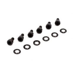 Spektrum Socket Head Metal Gear Servo Screws & Washers (6) for Transmitter Hardware