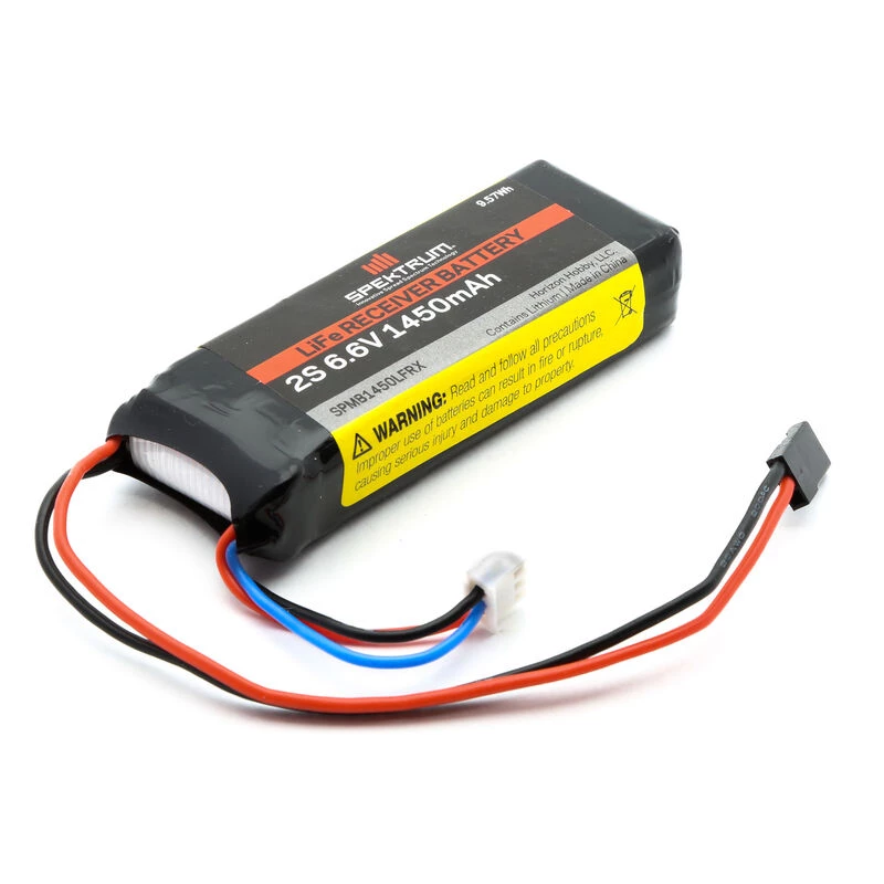 Spektrum 6.6V 1450mAh 2S LiFe Receiver Battery: Universal Receiver for Batteries 1 Spektrum 6.6V 1450mAh 2S LiFe Receiver Battery: Universal Receiver for Batteries