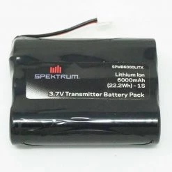 Spektrum 3.7V 6000mAh 1S Transmitter Battery: iX12/NX6/NX8 Tx Plug (XH-1S) for Batteries