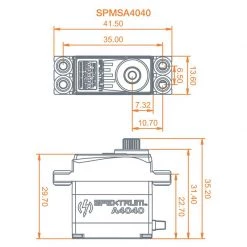 Spektrum A4040 MT/HS Micro Metal Gear HV Servo for Servos -Spektrum Sales Store SPMSA4040 A5 8FNP1OQ0