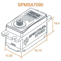 Spektrum A7090 Brushless Low Profile Metal Gear HV Servo for Servos 6 Spektrum A7090 Brushless Low Profile Metal Gear HV Servo for Servos -Spektrum Sales Store SPMSA7090 A6 POGMHQAG