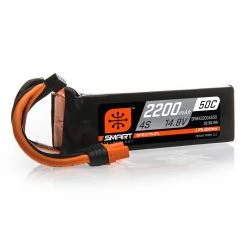Spektrum 14.8V 2200mAh 4S 50C Smart LiPo Battery: IC3 for Batteries
