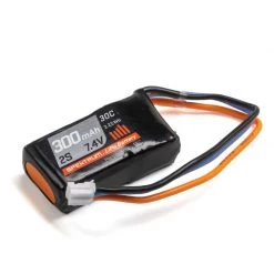 Spektrum 7.4V 300mAh 2S 30C LiPo Battery: PH for Batteries