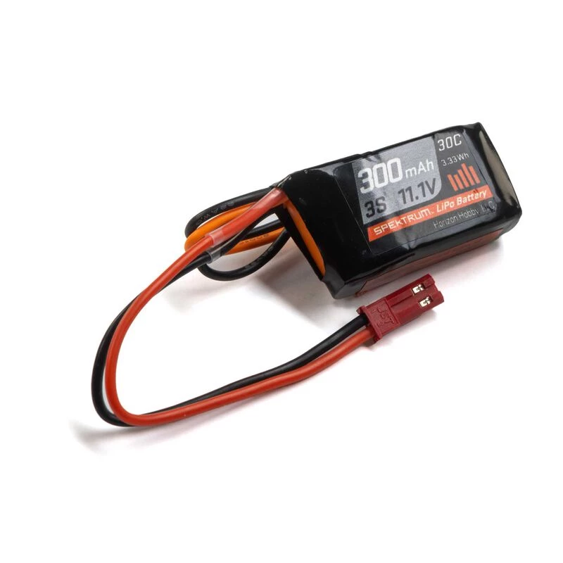 Spektrum 11.1V 300mAh 3S 30C LiPo Battery: JST for Batteries 2 Spektrum 11.1V 300mAh 3S 30C LiPo Battery: JST for Batteries - Image 2