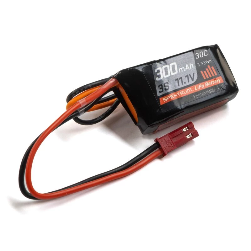 Spektrum 11.1V 300mAh 3S 30C LiPo Battery: JST for Batteries 1 Spektrum 11.1V 300mAh 3S 30C LiPo Battery: JST for Batteries