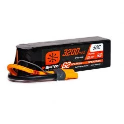 Spektrum 22.2V 3200mAh 6S 50C Smart G2 LiPo Battery: IC5 for Batteries
