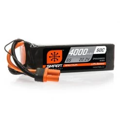 Spektrum 22.2V 4000mAh 6S 50C Smart LiPo Battery: IC5 for Batteries
