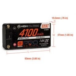 Spektrum 7.6V 4100mAh 2S 120C Smart Pro Race Shorty Hardcase LiHV Battery: Tubes, 5mm for Batteries -Spektrum Sales Store SPMX412S120HT A2 MORG3RH5