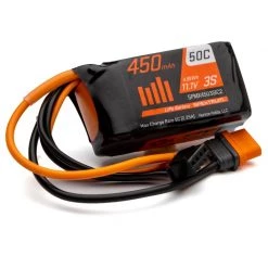 Spektrum 11.1V 450mAh 3S 50C LiPo Battery: IC2 for Batteries