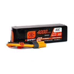 Spektrum 22.2V 4000mAh 6S 50C Smart G2 LiPo Battery: IC5 for Batteries