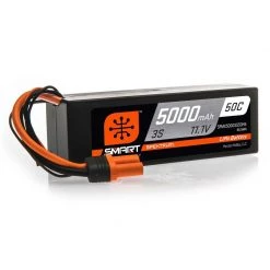 Spektrum 11.1V 5000mAh 3S 50C Smart Hardcase LiPo Battery: IC5 for Batteries
