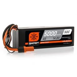 Spektrum 14.8V 5000mAh 4S 50C Smart Hardcase LiPo Battery: IC5 for Batteries