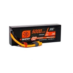 Spektrum 7.4V 5000mAh 2S 30C Smart LiPo G2 Hard Case: IC3 for Batteries