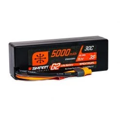 Spektrum 11.1V 5000mAh 3S 30C Smart G2 Hardcase LiPo Battery: IC3 for Batteries