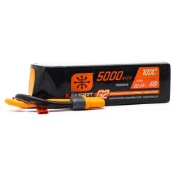 Spektrum 22.2V 5000mAh 6S 100C Smart G2 LiPo Battery: IC5 for Batteries