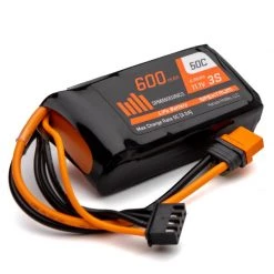 Spektrum 11.1V 600mAh 3S 50C LiPo Battery: IC2 for Batteries