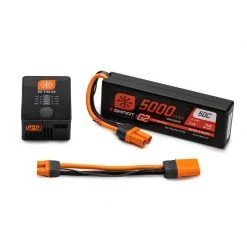 Spektrum Smart G2 Powerstage Surface Bundle: 2S 5000mAh LiPo Battery / S150 Charger for Chargers