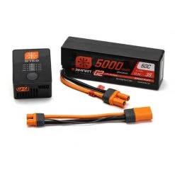 Spektrum Smart G2 Powerstage Surface Bundle: 3S 5000mAh LiPo Battery / S150 Charger for Batteries