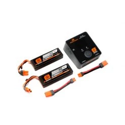 Spektrum Smart Powerstage 4S Surface Bundle: 2S 5000mAh LiPo Battery (2) / S2100 Charger for Chargers